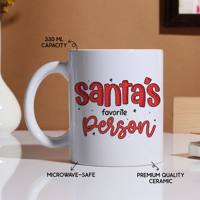 Oye Happy Santa's Fav Person Mug