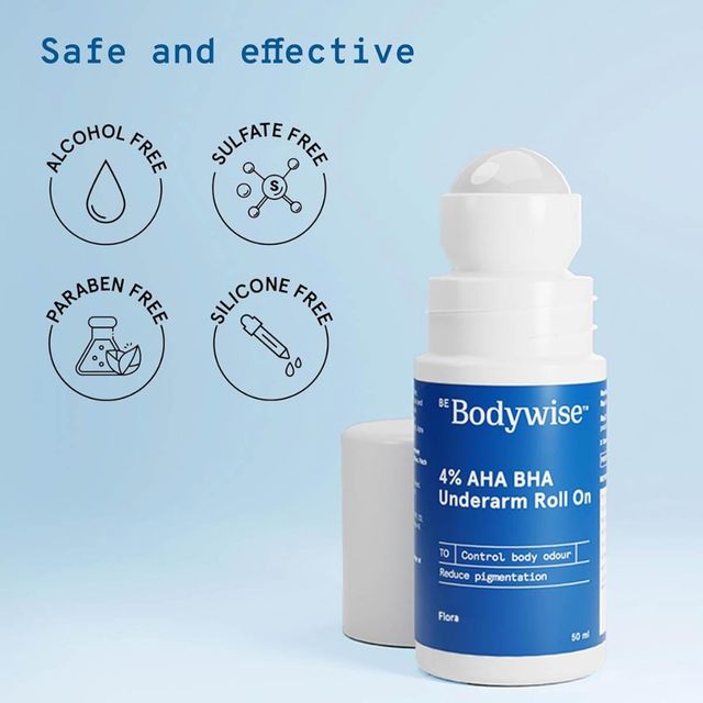 Be Bodywise 4% Aha Bha Underarm Roll On - Flora