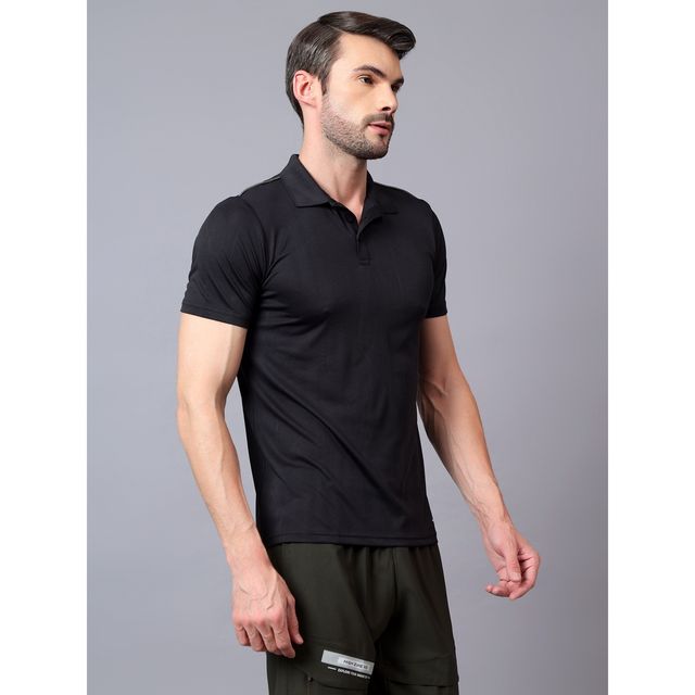 Shiv Naresh Men's T-Shirt | SNSPOLO24 | Black - L