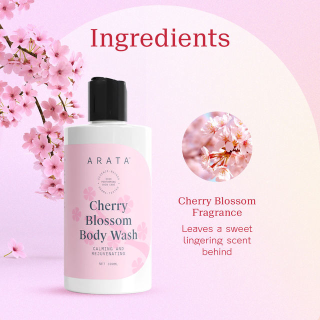 Arata Cherry Blossom Body Wash 300 ml Combo
