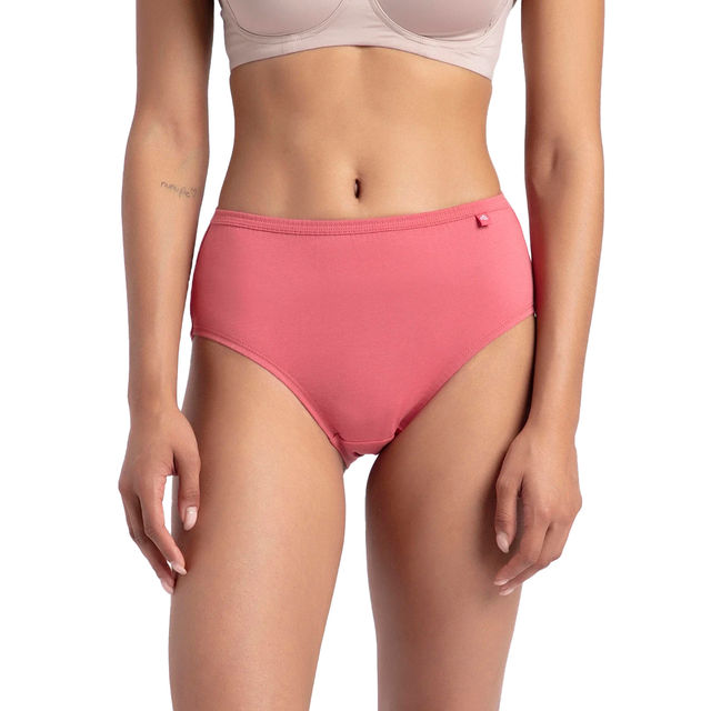 Jockey 1406 Women's Super Combed Cotton Mid Waist Hipster Panty|PO3 | Multicolor Dark assorted-S