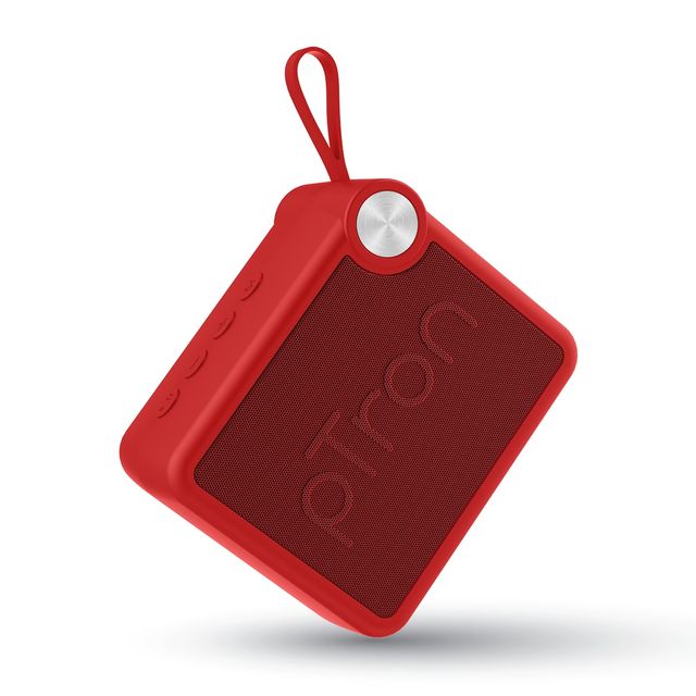 pTron Musicbot Pop V2 7W Mini Bluetooth Speaker with Pristine Sound & 8 Hours Playtime | Red