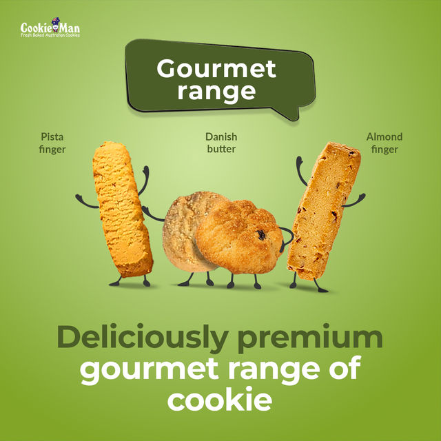 CookieMan Pista Fingers Dry Fruit Biscuits | Cholesterol-free