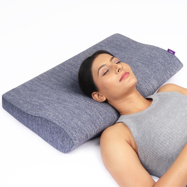 Frido Ultimate Neck Contour Cervical Plus Pillow | Premium Blue | Large