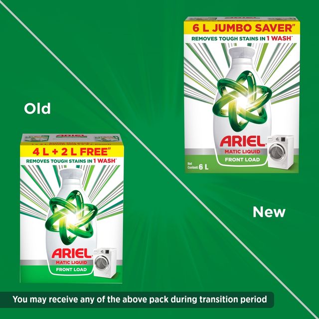 Ariel Stain Removal Front Load Washing Machine Detergent Liquid