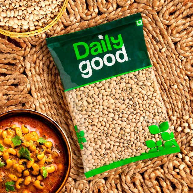 Daily Good Unpolished White Lobiya / Cowpea(500gms) & Daily Good Brown Chana(500gms) Combo