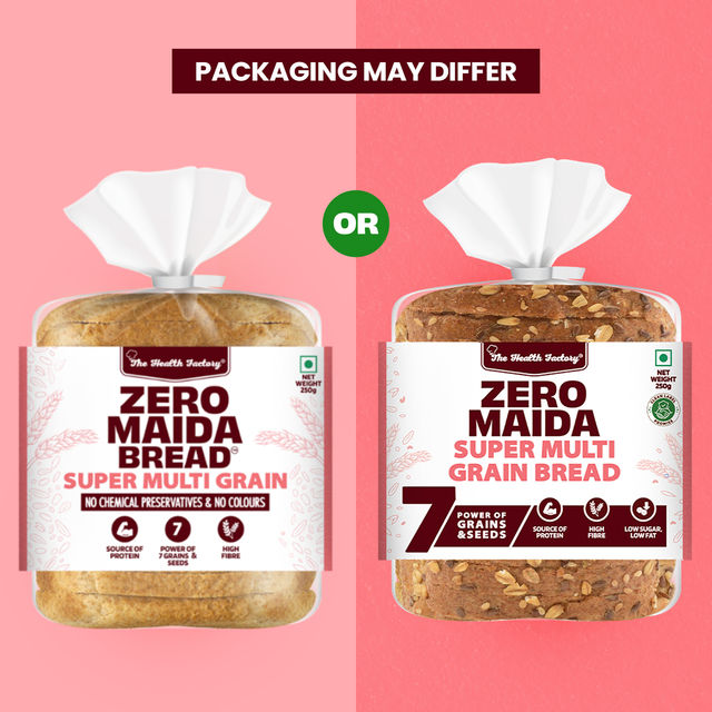The Health Factory Zero Maida Multigrain Bread | Clean Label - Not Brown