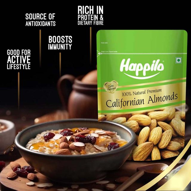 Happilo 100% Natural Premium Californian Almonds