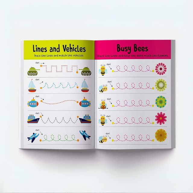 Line Tracing Patterns- Practice Drawing and Tracing Lines and Patterns