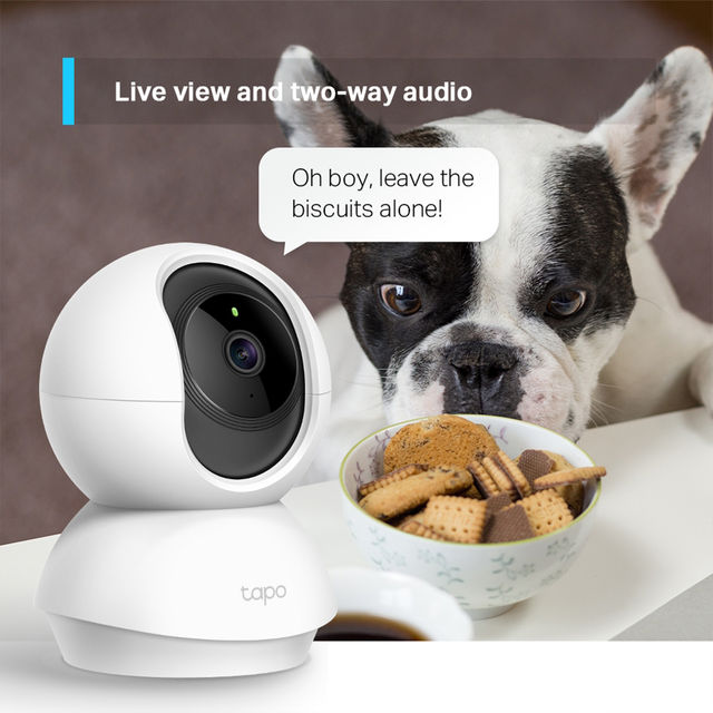 TP-Link Tapo C210P2 Pan/Tilt Home Security Wi-Fi Camera ,Alexa Enabled, 2-Way Audio, Night Vision