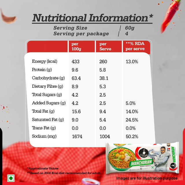 Ching's Secret Manchurian Instant Noodle 240 g Combo
