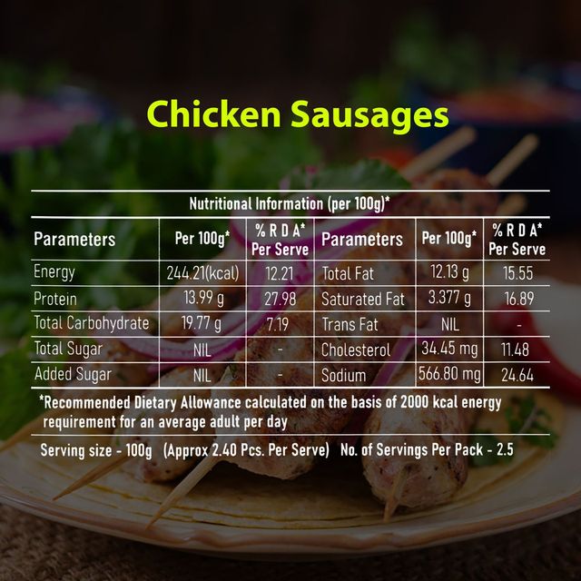 Zorabian Chicken Sausages 250 g Combo