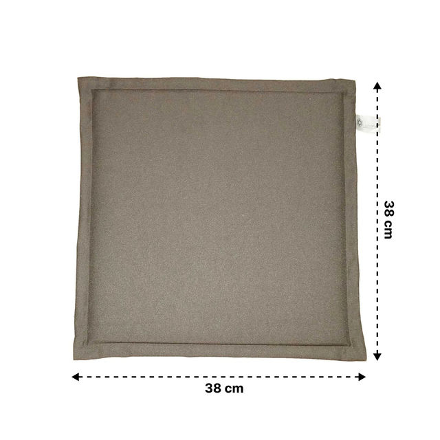 Lushomes Chair Pads - Brown | 15 x 15 inch
