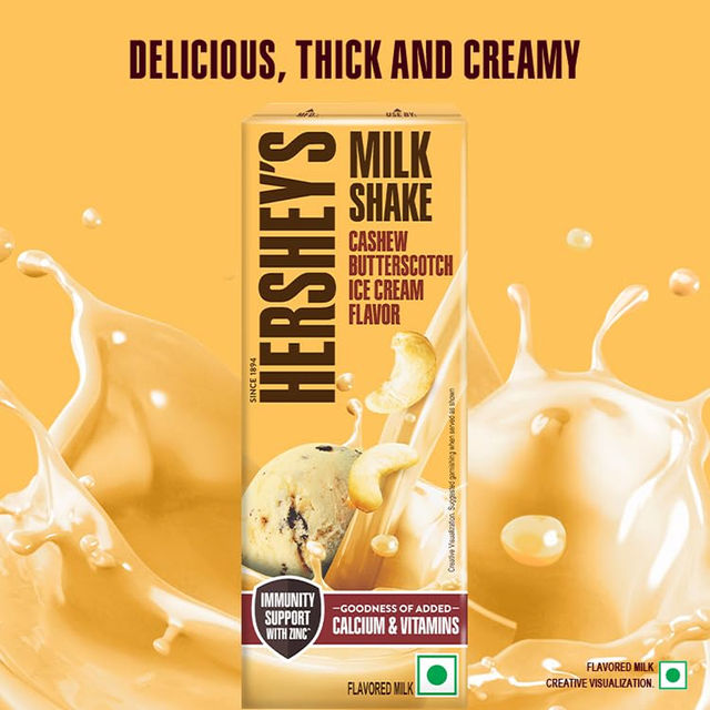 Hershey's Milkshake Cashew Butterscotch Ice Cream Flavor
