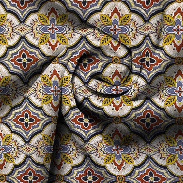 BAY6 Microfibre Floral Single Bedsheet - Beige & Brown | 150 x 220 cm + Pillow Cover