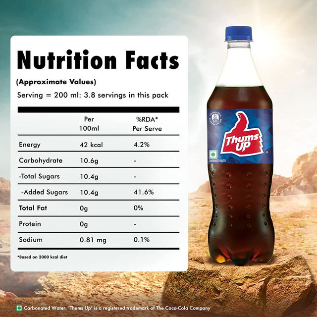 Too Yumm! Sour Cream & Onion Veggie Stix | Munching Snack | On-The-Go Munchies(75gms) & Thums Up Soft Drink(750ml) Combo
