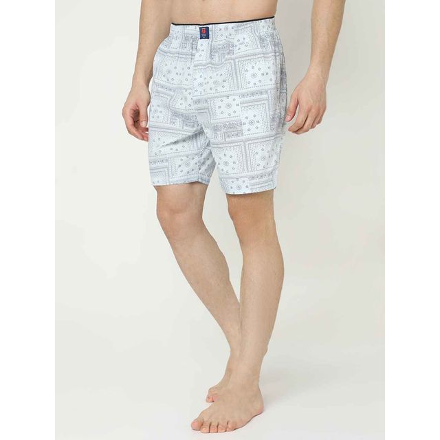 Underjeans by Spykar Men's Cotton Boxer Short | White - S