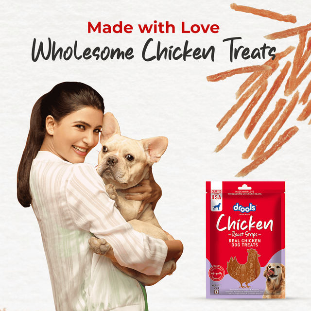 Drools Chicken Roaststrips Dog Treats | Best For Training & Bonding | For Puppy & Adult