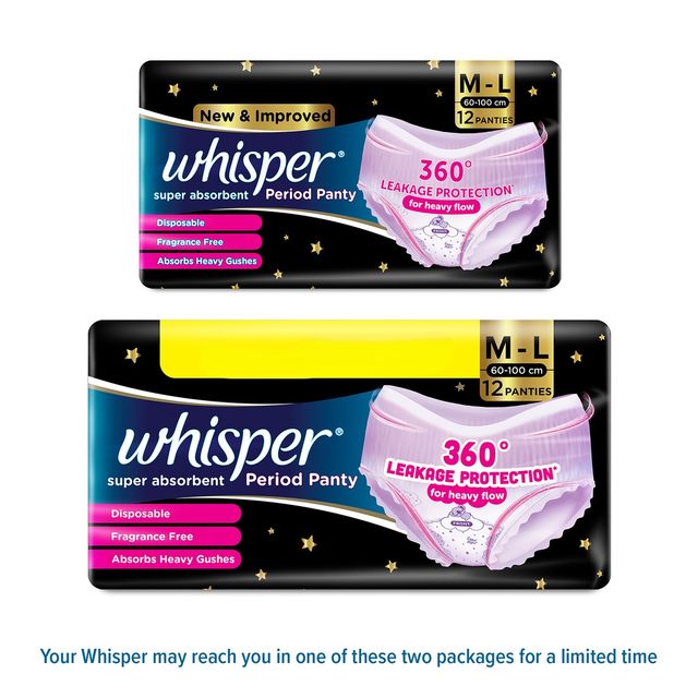 Whisper Super Absorbent Period Panties | M-L