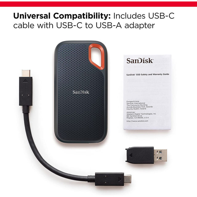 Buy Sandisk Extreme Portable Ssd 1050Mb/S R, 1000Mb/S W, Pc, Mac  