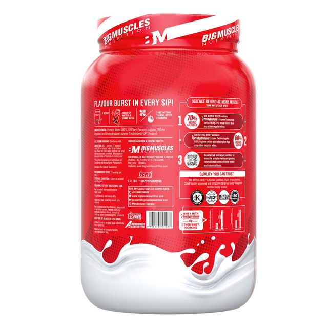 Bigmuscles Nutrition Nitric Whey Unflavoured
