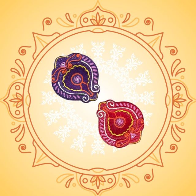 Skilsy Handicrafts Kunj Conework Diya New Toran - Pack Of 4