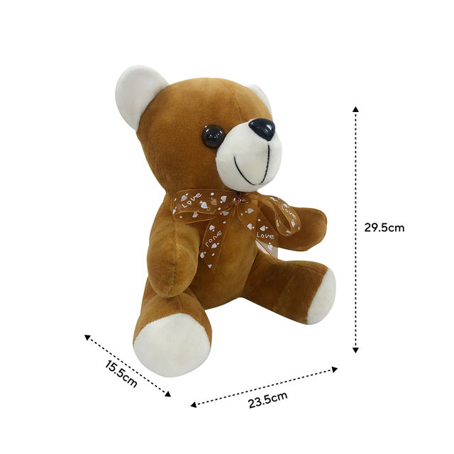 Sterling Sitting Teddy Brown 7 Inch(1pc) & Engage Femme Eau De Parfum For Women, Citrus And Floral Fragrance Scent(100ml) Combo