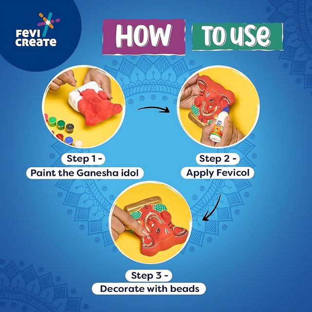Pidilite Eco Friendly Ganesha Idol DIY Kit