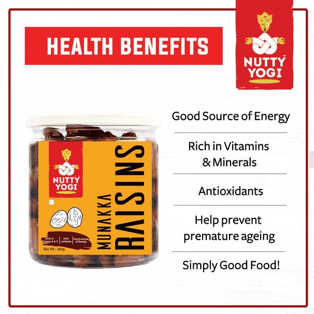 Nutty Yogi Organic Munakka Raisins