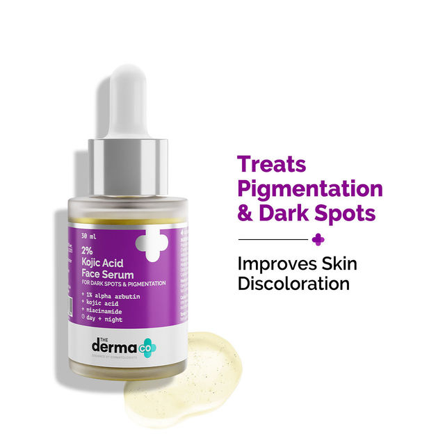 The Derma Co 2% Kojic Acid Face Serum Niacinamide Reduces Dark Spots, Pigmentation & Blemishes