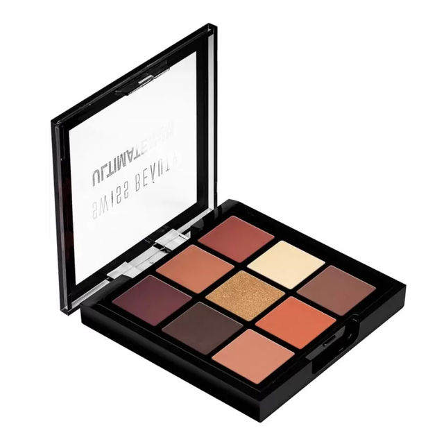 Swiss Beauty Ultimate 9 Pigmented Colors Eyeshadow Palette - Shade 04