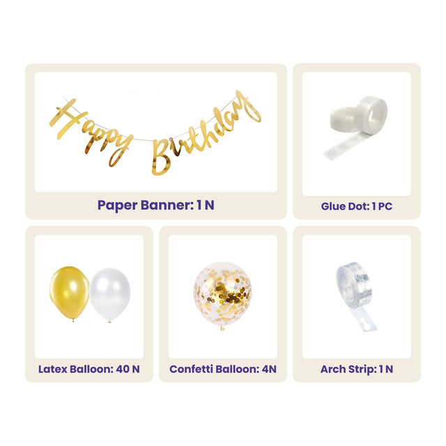 Let's Vybe Birthday Decoration Kit