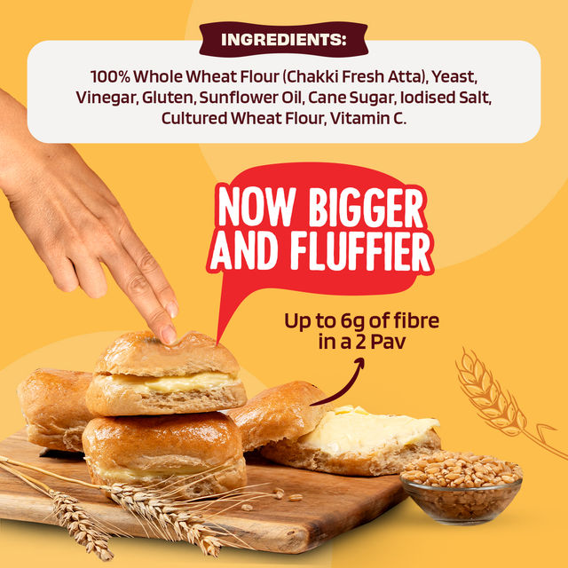 The Health Factory Zero Maida Bombay Pav | Clean Label - Not Brown
