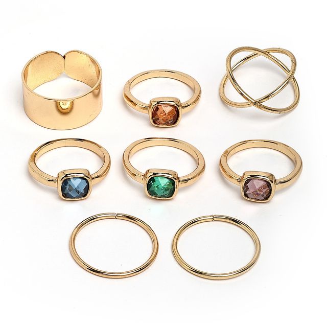 Karatcart Women's Designer Ring Combo Multicolor One Size | 44038409