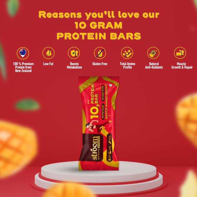 Stroom Exotic Mango Coconut Protein Bars