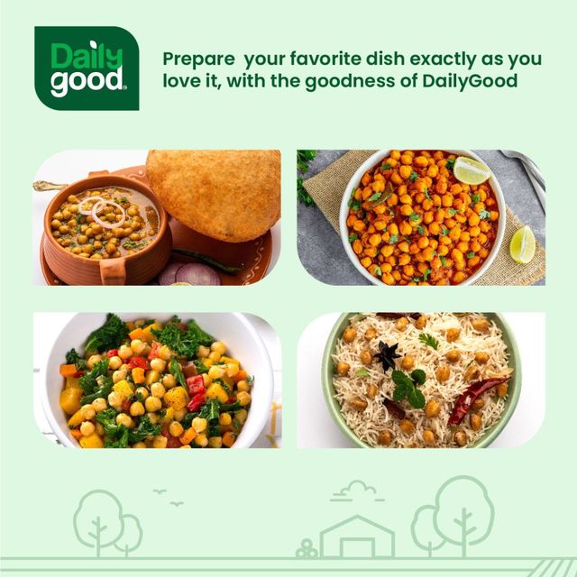 Daily Good Unpolished Rajma (Kidney Beans) Red(500gms) & Daily Good Unpolished Kabuli Chana / Chick Peas(500gms) Combo