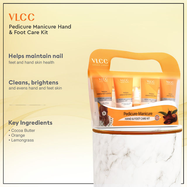 Vlcc Diamond Single Facial Kit(60gms) & Vlcc Pedicure-Manicure Hand & Foot Care Kit(1pc) Combo