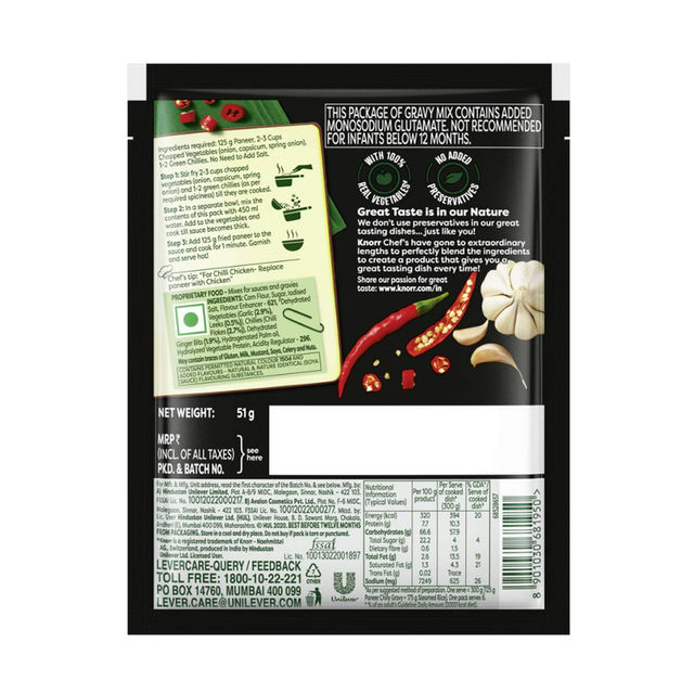 Knorr Chilli Gravy Mix Serves 4 51 g Combo