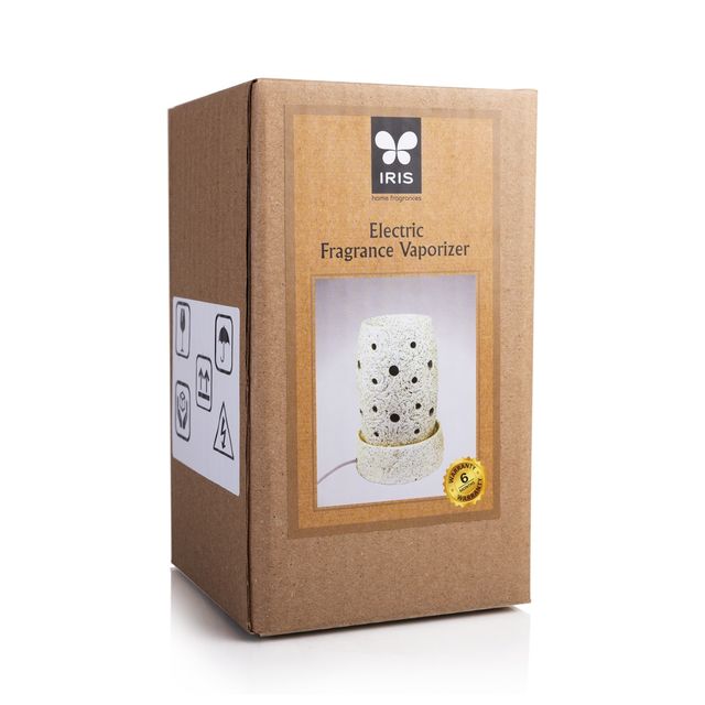 IRIS Electric Fragrance Vaporizer | Electric Aroma Diffuser |Beige| Rakhi Gift for Brother & Sister