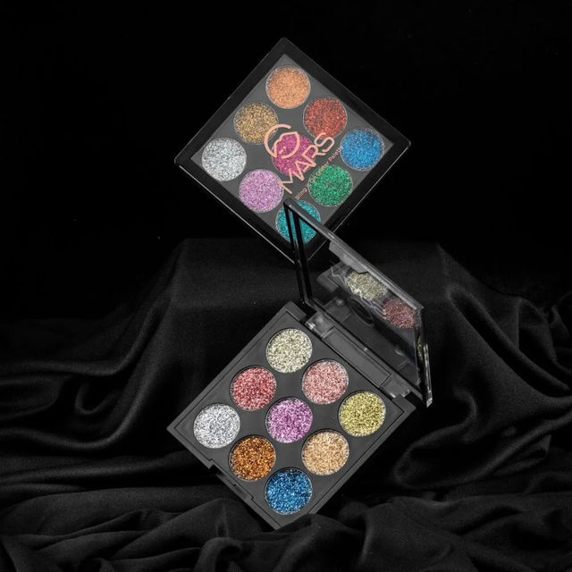 MARS Cosmetics Bling It On Glitter Eyeshadow Palette Shimmery Finish - 01
