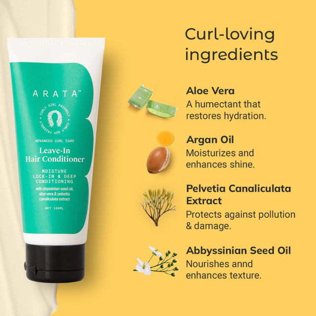 Arata Curl Leave-In Conditioner (Hydrating & Anti-Frizz)