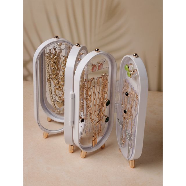 Scintillare By Sukkhi Acrylic Foldable Display Stand Dressing Table Jewelry Storage Box