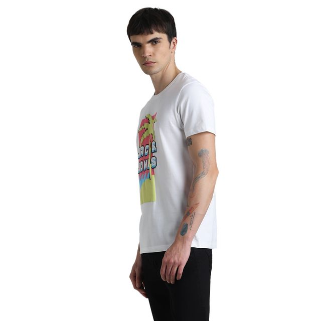 JACK & JONES Men's Regular Fit T-shirt | White - XL