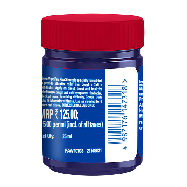 Vicks Vaporub Xtra Strong - Extra Strong Cold Relief Combo