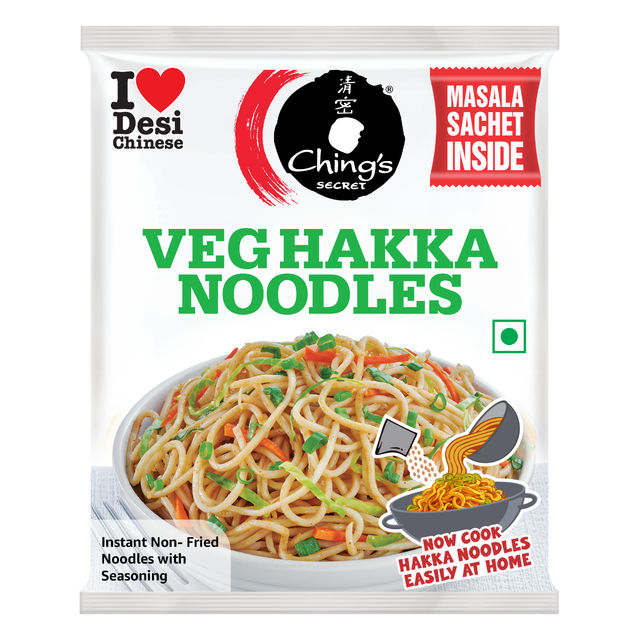 Ching's Secret Veg Hakka Noodles, Cooks In 5-7 mins, Just Soak & Drain
