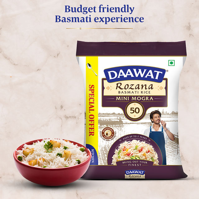 Daawat Rozana Mini Mogra Rice 5 kg Combo