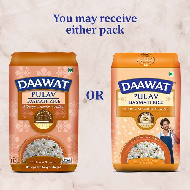 Daawat Pulav Basmati Rice (Long Grain)(1kg) & Daily Good Unpolished Rajma (Kidney Beans) /Chitra/White(500gms) Combo