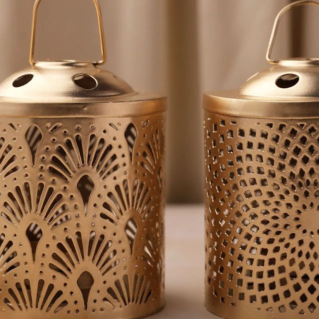 Buy Urban Born Set Of 2 Metal Decorative Lanter For Home Decor Online