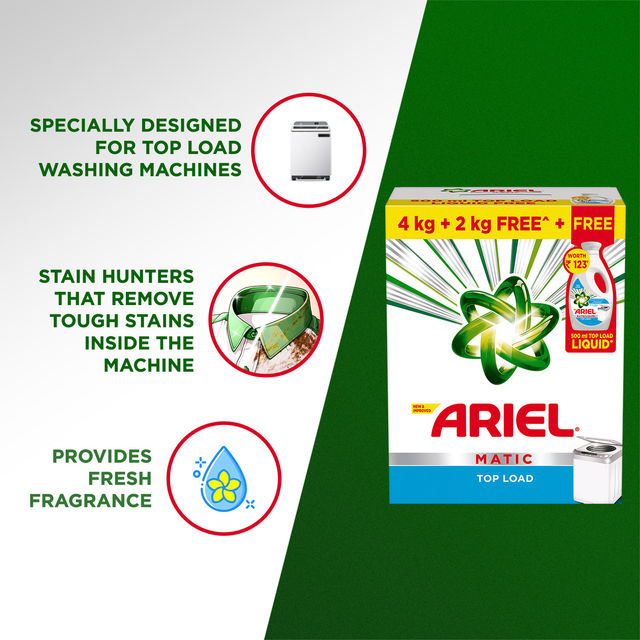 Ariel Matic Top Load Detergent Powder | For Washing Machines