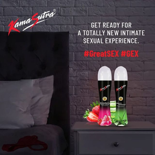 Kama Sutra Orgasmax+ Condoms(10pc) & Kama Sutra Personal Lube Strawberry(50ml) Combo